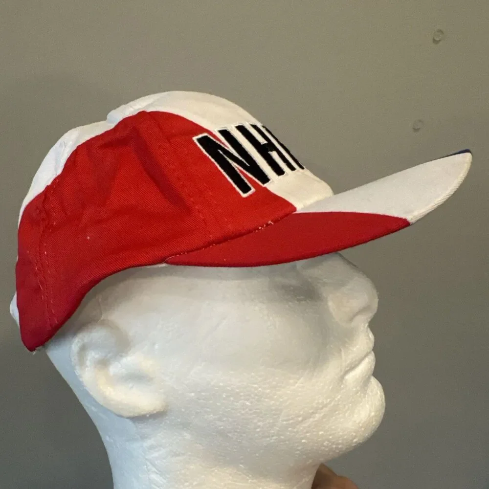 Vintage NHRA Racing Hat Snapback Red White Blue Drag Racing Cap